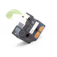 Kompatibilná páska pre Dymo Rhino 18436 / S0718500, 19mm × 5,5m čierna tlač / oranžový podklad, vinyl