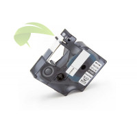Kompatibilná páska pre Dymo Rhino 18483 / S0718210,12mm × 5,5m čierna tlač/biely podklad, polyester