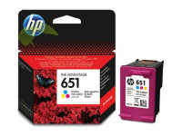 HP C2P11AE, HP 651 originálna náplň trojfarebná, Deskjet Ink Advantage 5575/5645/Officejet 202