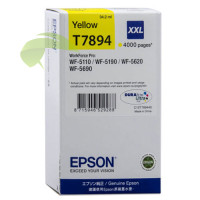 Epson T7894 XXL, originálna žltá, WorkForce Pro WF-5110/WF-5190/WF-5620/WF-5690