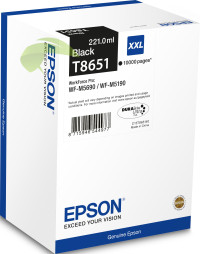 Epson T8651 originálna náplň čierna, WorkForce Pro WF-M5690/M5190