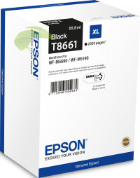 Epson T8661 originálna náplň čierna, WorkForce Pro WF-M5690/M5190